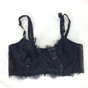 🌈 Victoria's Secret Black Lace Underwire Bra